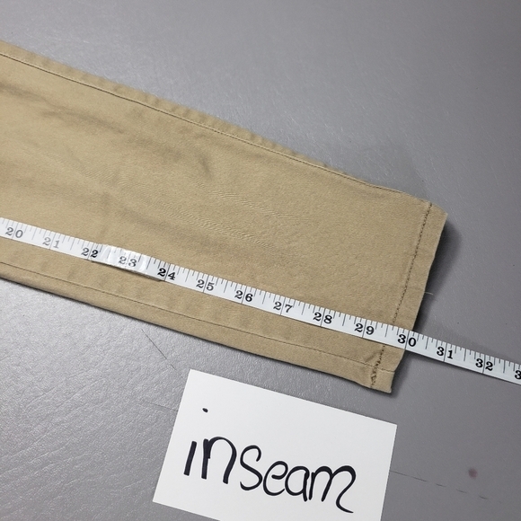Aeropostale skinny dark tan khakis uniform pants women's size 0 - Picture 10 of 11